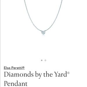 Tiffany diamond by the yard pendant necklace